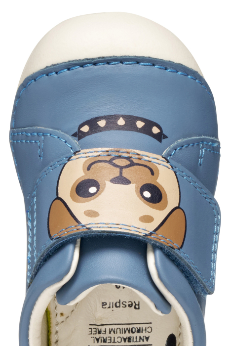 Pantofi copii Geox B3539C 00085 C4128, primii pași – Albastru cu cățeluș [2]