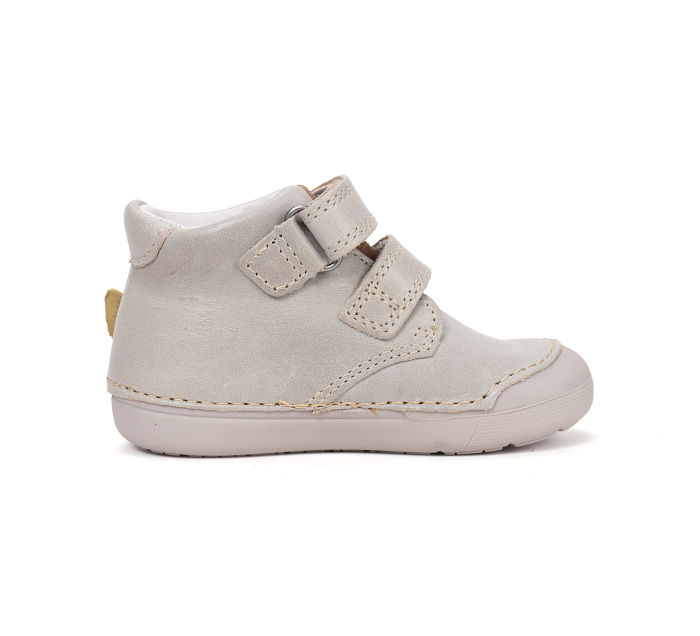 Pantofi copii primii pasi, din piele, bej cu elefant DD Step [4]