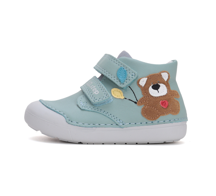 Pantofi copii primii pasi, din piele, verde mint DD Step [2]