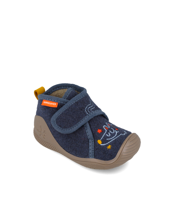 Pantofi de interior băieți, Biomecanics 261183-A089, Albastru închis [3]