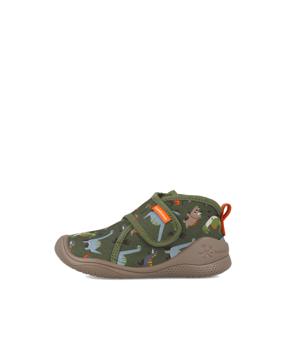 Pantofi de interior băieți, Biomecanics 261284-B801, Verde cu dinozauri [5]