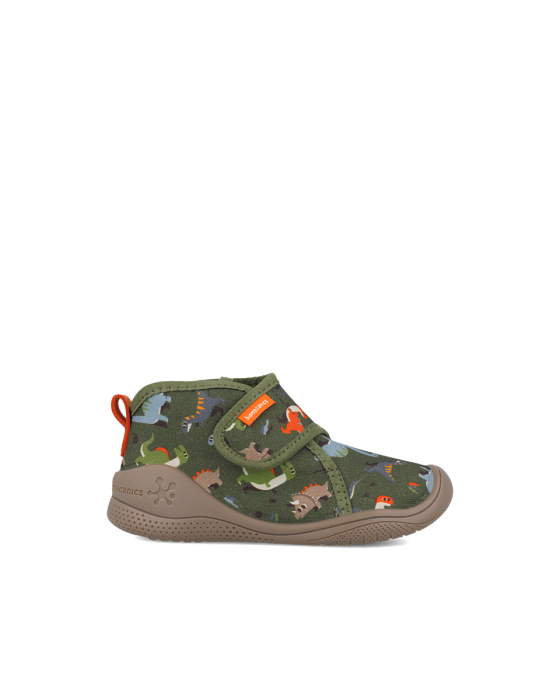 Pantofi de interior băieți, Biomecanics 261284-B801, Verde cu dinozauri [4]