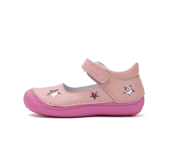 Pantofi decupati, balerini fete din piele naturala, cu supinatie, roz fucsia, Ponte20 [3]