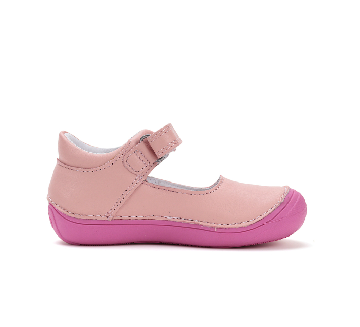 Pantofi decupati, balerini fete din piele naturala, cu supinatie, roz fucsia, Ponte20 [4]