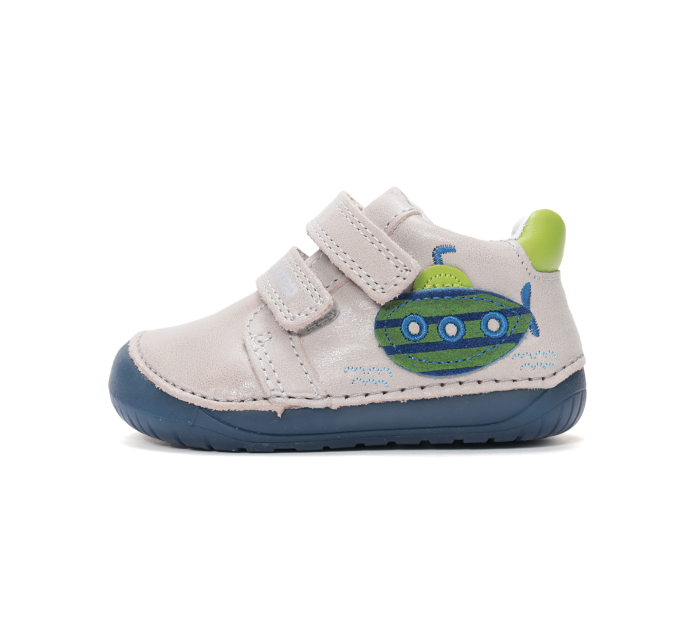 Pantofi din piele naturala baieti barefoot, cu submarin - DD Step [3]