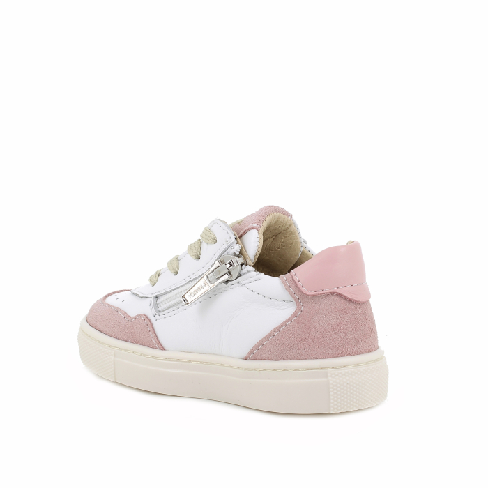 Pantofi din piele naturala fete, alb-roz- Primigi [3]