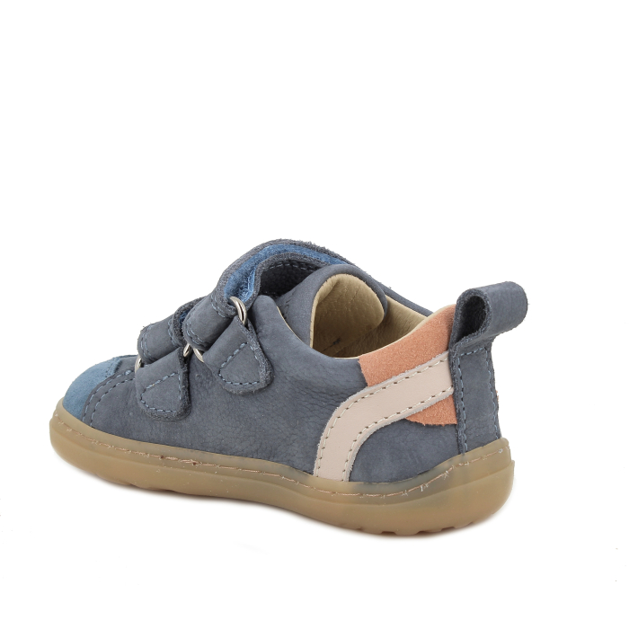 Pantofi din piele naturala nabuc baieti, albastru - Primigi [3]