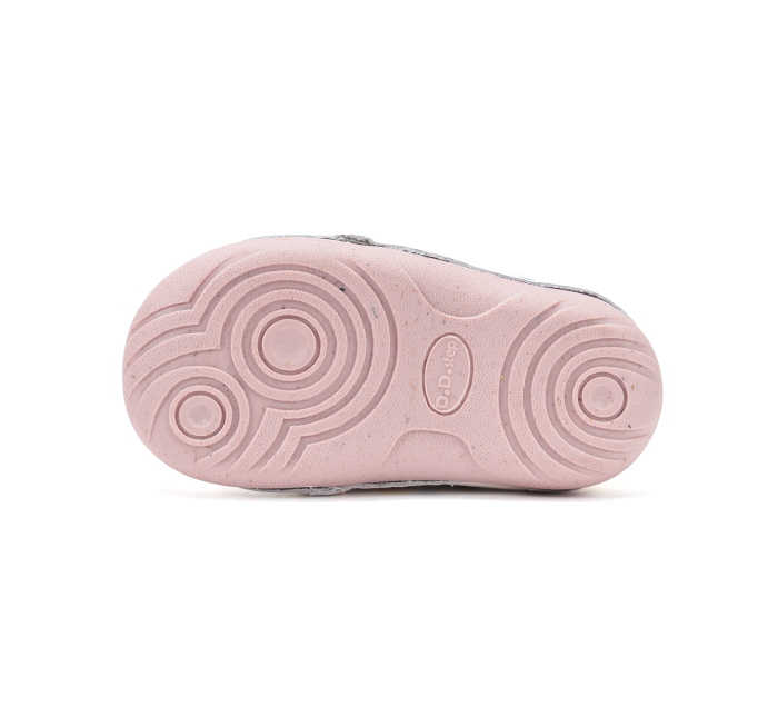 Pantofi fete din piele naturală, alb/multicolor - DD Step [7]