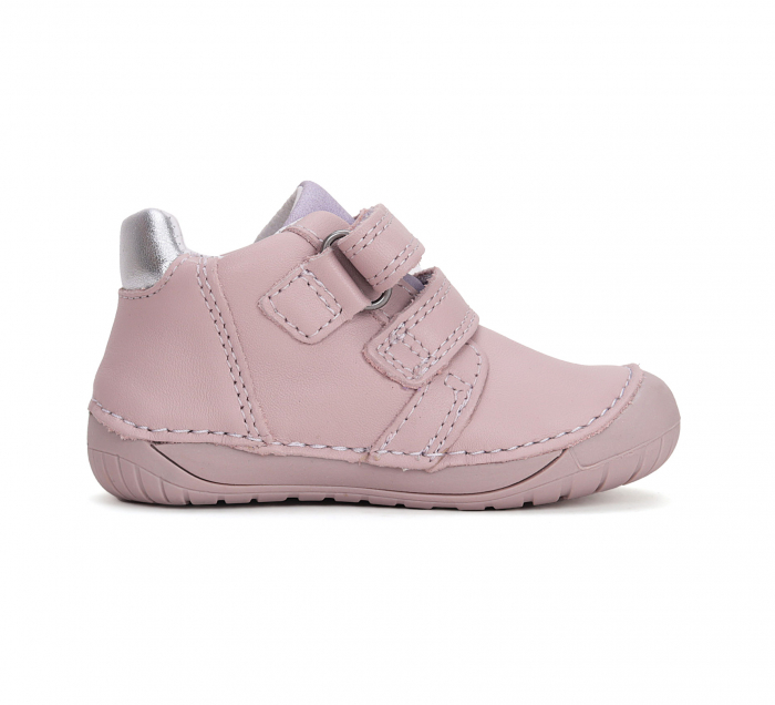 Pantofi fete din piele naturala, barefoot, roz - DD Step [4]