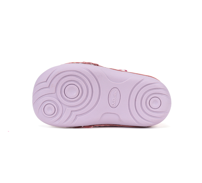 Pantofi fete din piele naturală, roz, cu pisicuță - DD Step [7]