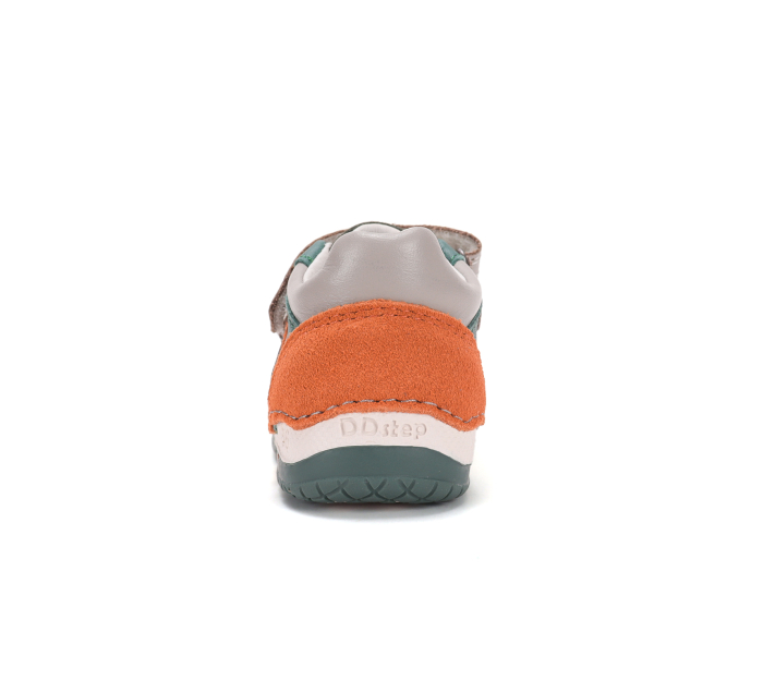 Pantofi Primii Pași Copii DDStep Verde/Portocaliu S038-62241B - Piele Naturală [5]