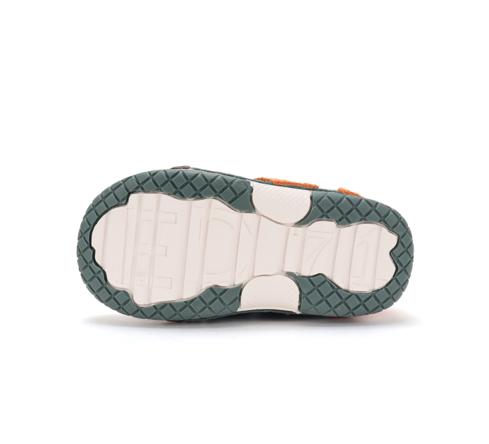 Pantofi Primii Pași Copii DDStep Verde/Portocaliu S038-62241B - Piele Naturală [7]