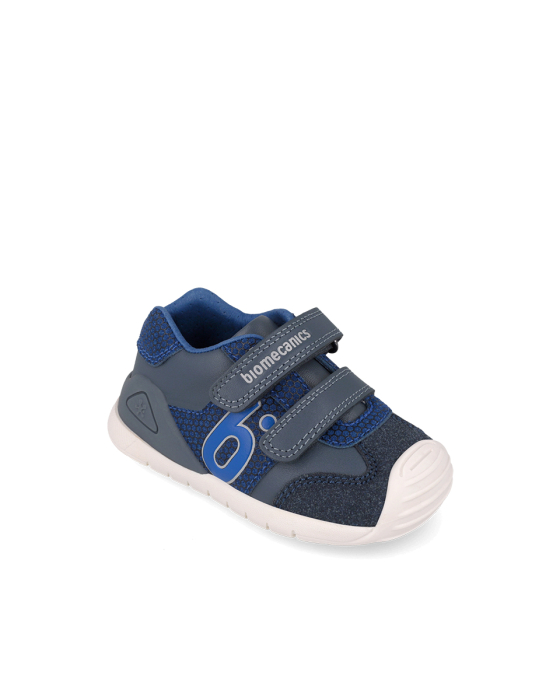 Pantofi sport băieți Biomecanics 261108-D556 Primii Pași, piele naturală - Albastru [2]