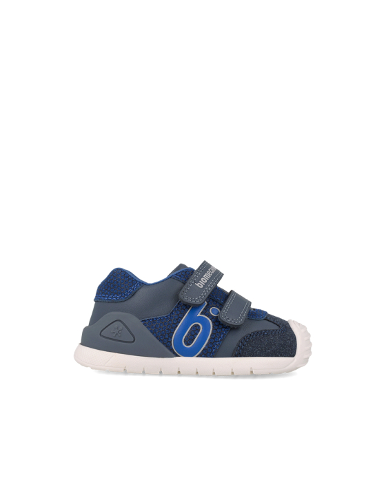 Pantofi sport băieți Biomecanics 261108-D556 Primii Pași, piele naturală - Albastru [3]