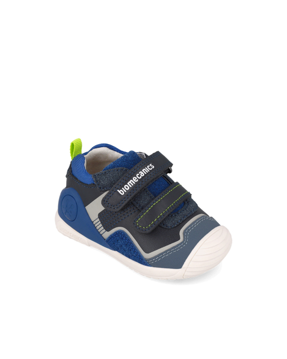 Pantofi sport băieți Biomecanics 261124-A403 Primii Pași, piele naturală - Albastru [2]