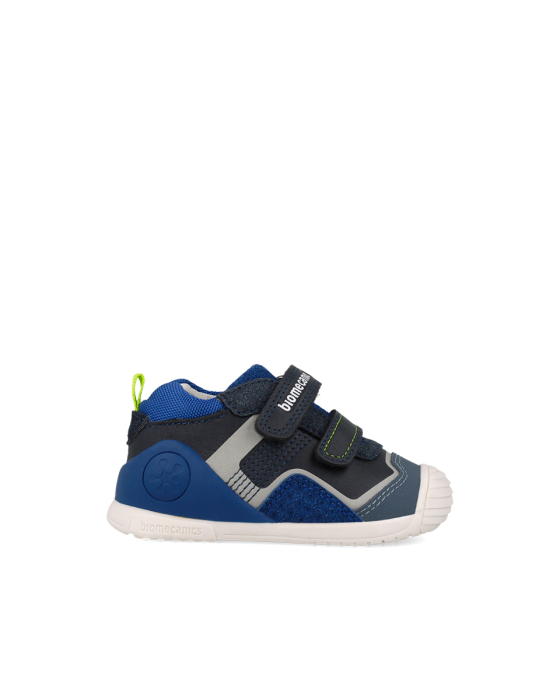 Pantofi sport băieți Biomecanics 261124-A403 Primii Pași, piele naturală - Albastru [3]
