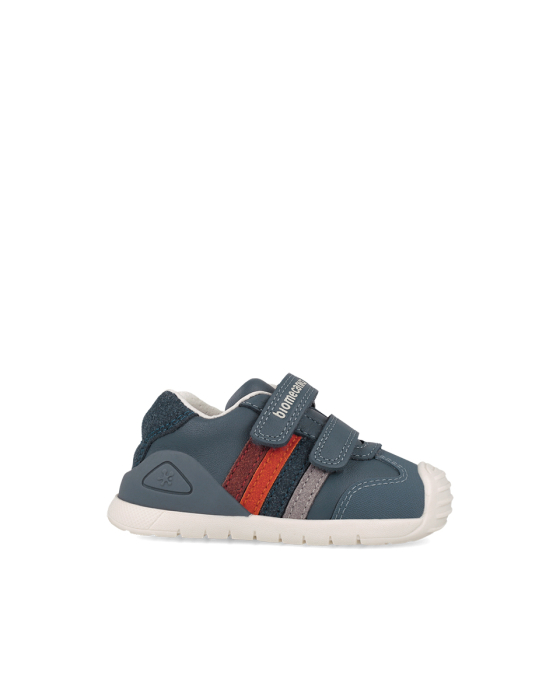 Pantofi sport băieți Biomecanics 261131-A556 Primii Pași, piele naturală - Albastru [3]