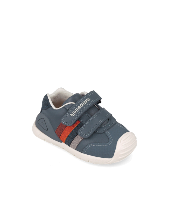 Pantofi sport băieți Biomecanics 261131-A556 Primii Pași, piele naturală - Albastru [2]