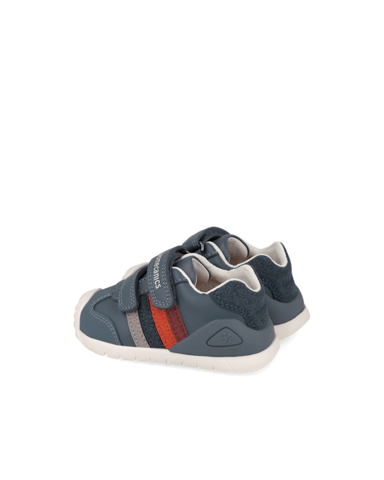 Pantofi sport băieți Biomecanics 261131-A556 Primii Pași, piele naturală - Albastru [5]