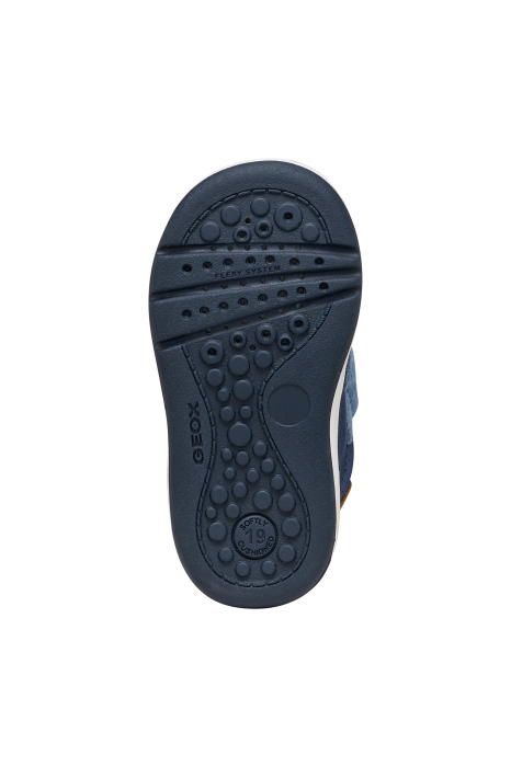 Pantofi sport băieți Geox B554DA 08520 C4J4S – Albastru cu accente galben muștar [6]