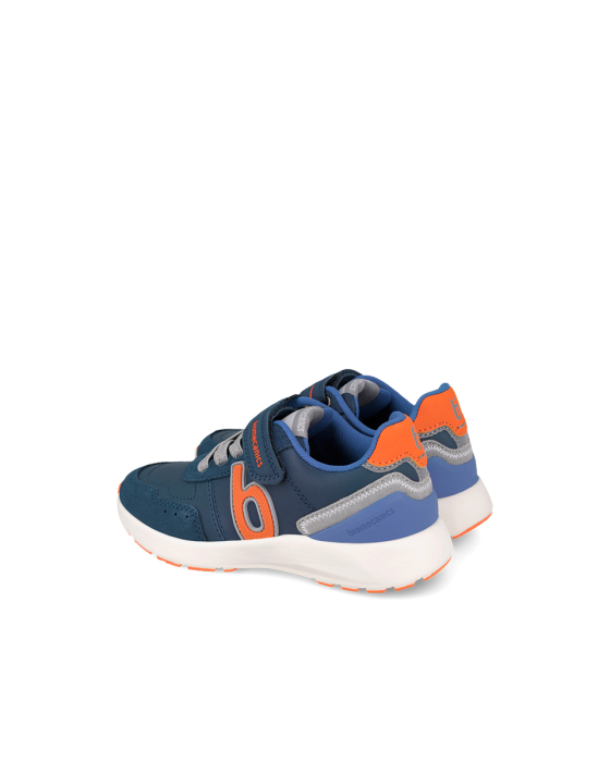 Pantofi sport băieți Biomecanics 261275-A089, piele întoarsă și materiale tehnice - Bleumarin [2]
