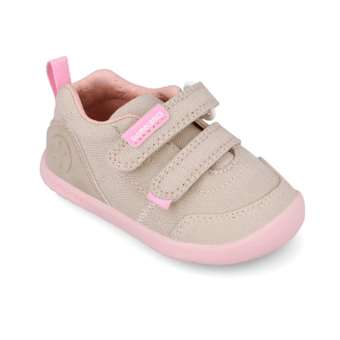 Pantofi sport barefoot canvas gri/roz - Biomecanics [2]