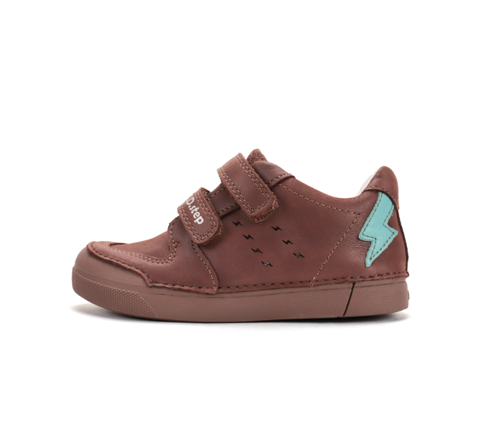 Pantofi Sport Copii Băieți DDStep Chocolate cu Luminițe LED, din Piele Naturală S068-62272B [4]