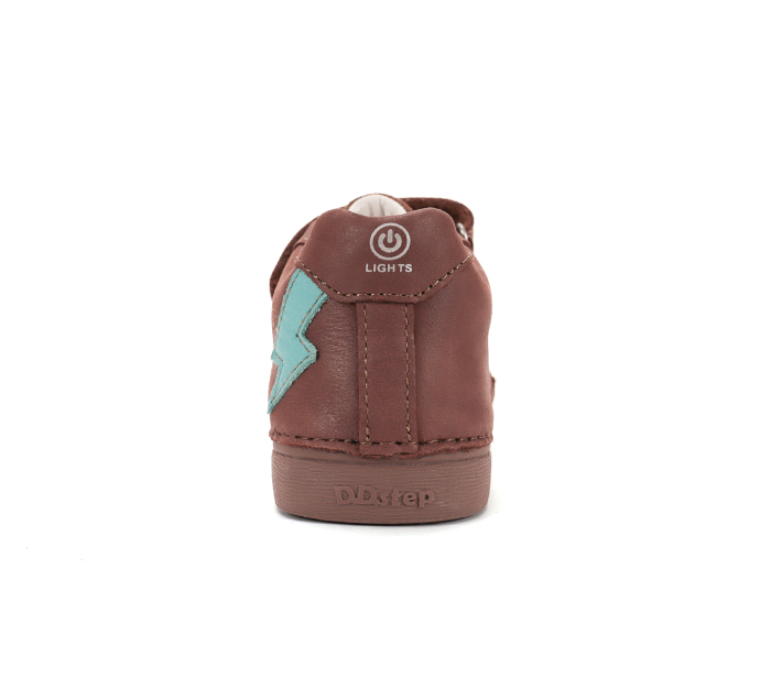 Pantofi Sport Copii Băieți DDStep Chocolate cu Luminițe LED, din Piele Naturală S068-62272B [5]