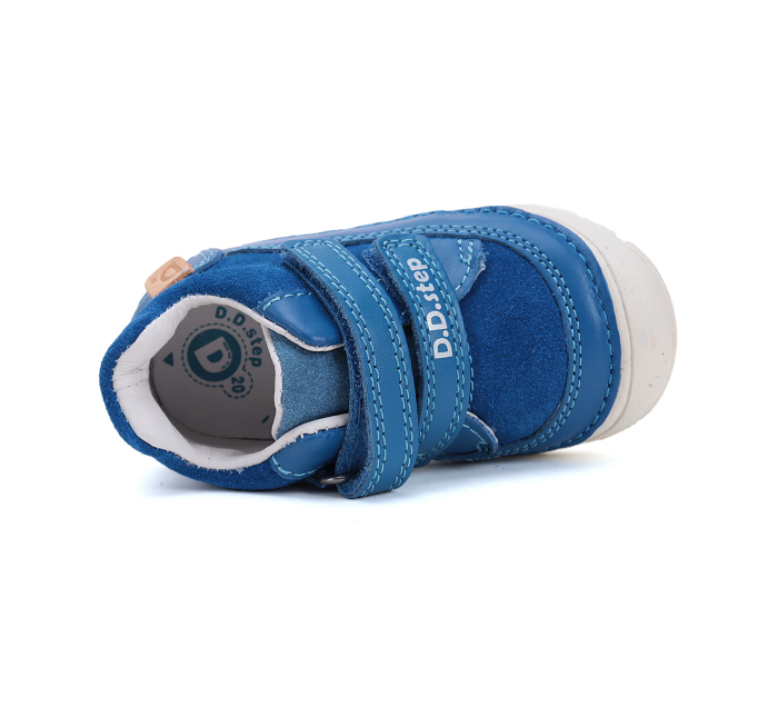 Pantofi sport copii din piele naturala, albastru, DD Step [5]