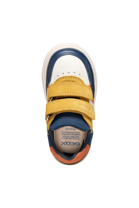 Pantofi sport copii Geox B465NC 0CL22 C0763, din piele naturală și întoarsă – Multicolor [3]