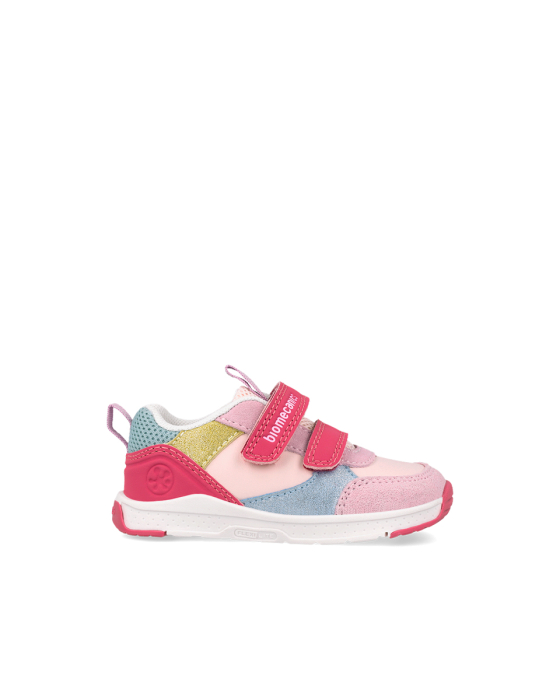 Pantofi sport fete Biomecanics, 261175-C146, Barefoot/Primii Pași, Roz-Bleu [4]