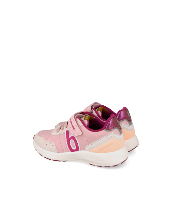 Pantofi sport fete Biomecanics 261275-C032, piele întoarsă și materiale tehnice - Roz [5]