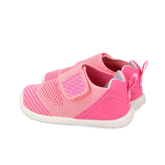 Pantofi sport fete din material textil/plasă elastică, roz inchis, Biomecanics [2]