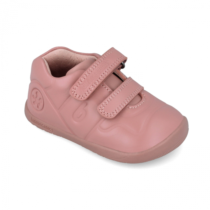 Pantofi sport fete din piele naturală barefoot roz Biomecanics [3]