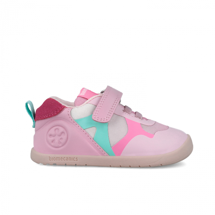 Pantofi sport fete din piele naturală/textil barefoot multicolor Biomecanics [4]