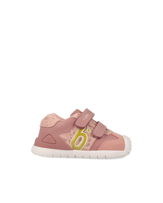 Pantofi sport fetițe Biomecanics 261108-B159 Primii Pași, piele naturală - Roz [3]