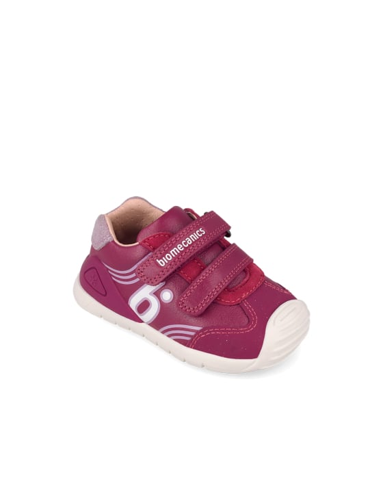 Pantofi sport fetițe Biomecanics 261130-C201 Primii Pași, piele naturală - Fucsia / Roz [2]