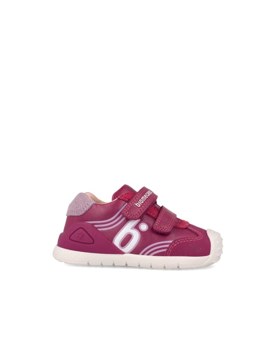 Pantofi sport fetițe Biomecanics 261130-C201 Primii Pași, piele naturală - Fucsia / Roz [3]