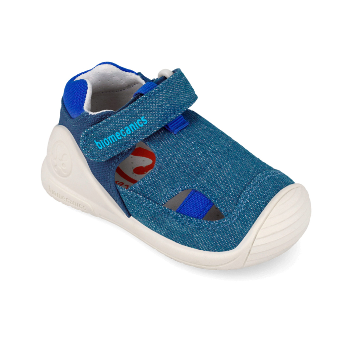 Sandale copii, baieti barefoot, din panza-jeans,  Biomecanics [3]