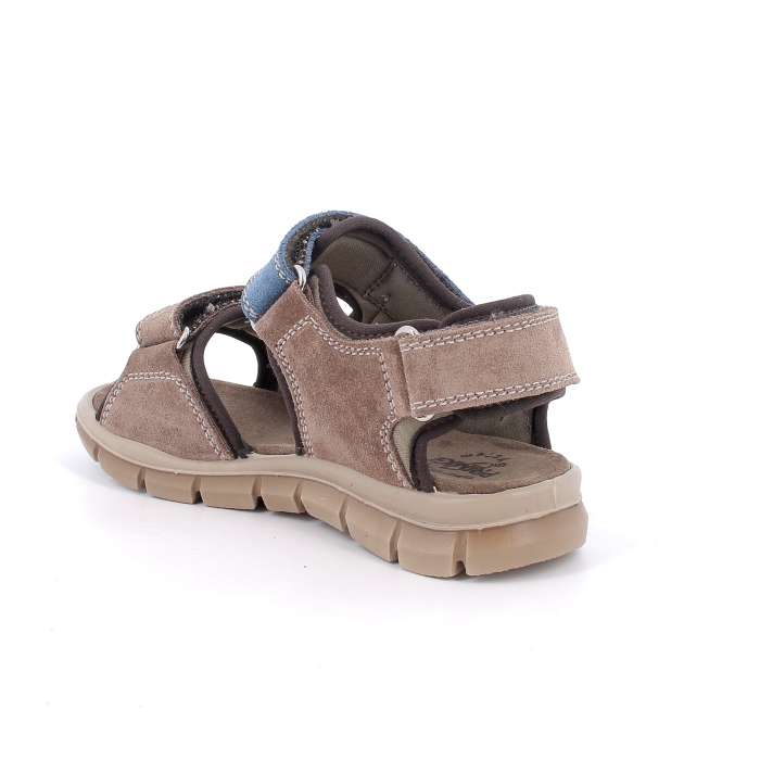 Sandale copii baieti din piele naturala, maro-albastru, Primigi [3]