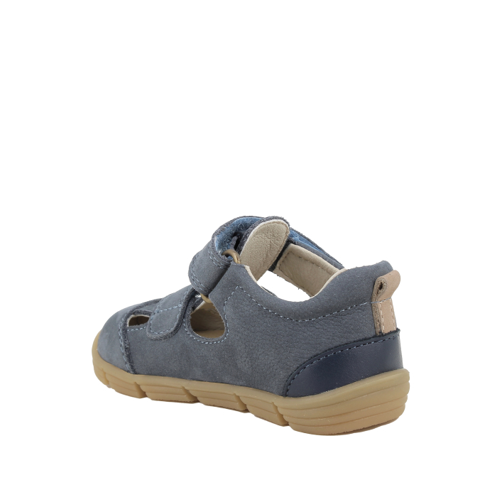 Sandale copii baieti din piele naturală nabuc, bleumarin- Primigi [3]