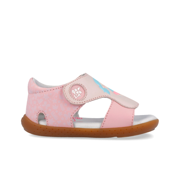 Sandale copii barefoot, fete, din piele, Garvalin [5]