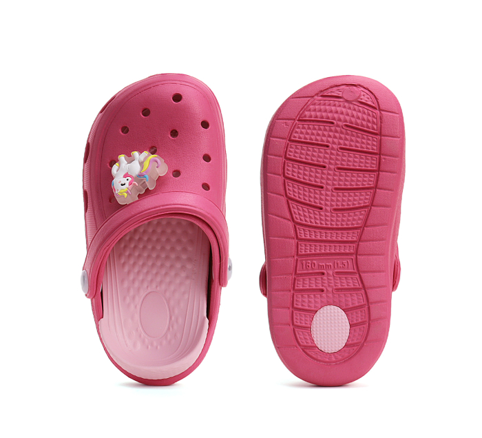 Sandale stil crocs, pentru fete, roz - DD Step [2]