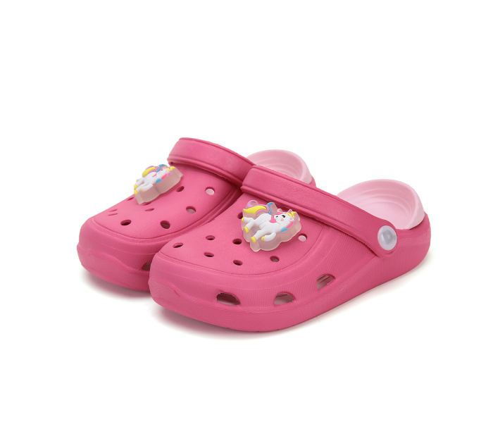 Sandale stil crocs, pentru fete, roz - DD Step [5]