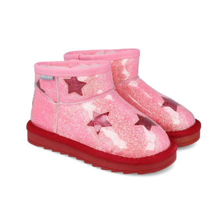 Cizme fete - Cizme de iarna îmblănite și impermeabile GRVTEX, fete, Garvalin, roz