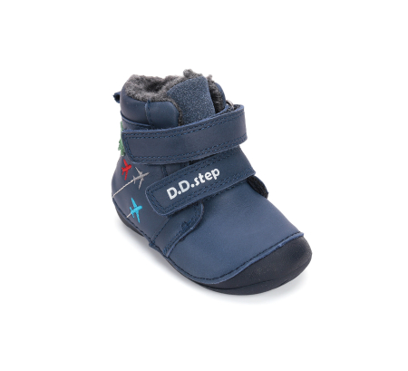 Ghete băieți îmblănite din piele naturală - DDStep [3]