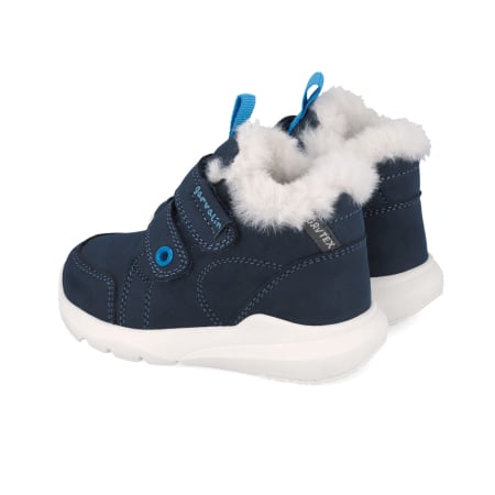 Ghete din piele, îmblănite și impermeabile Garvalin, bleumarin [1]