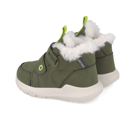 Ghete din piele, îmblănite și impermeabile Garvalin, kaki [1]