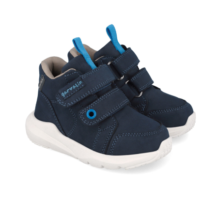 Ghete baieti - Ghete din piele impermeabile GRVTEX Garvalin, bleumarin