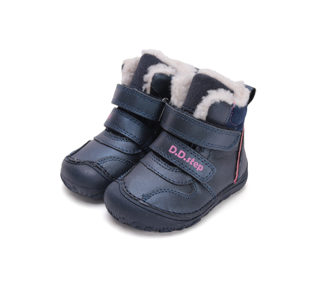 Ghete fete - Ghete fete imblănite și impermeabile din piele naturală barefoot - DD step